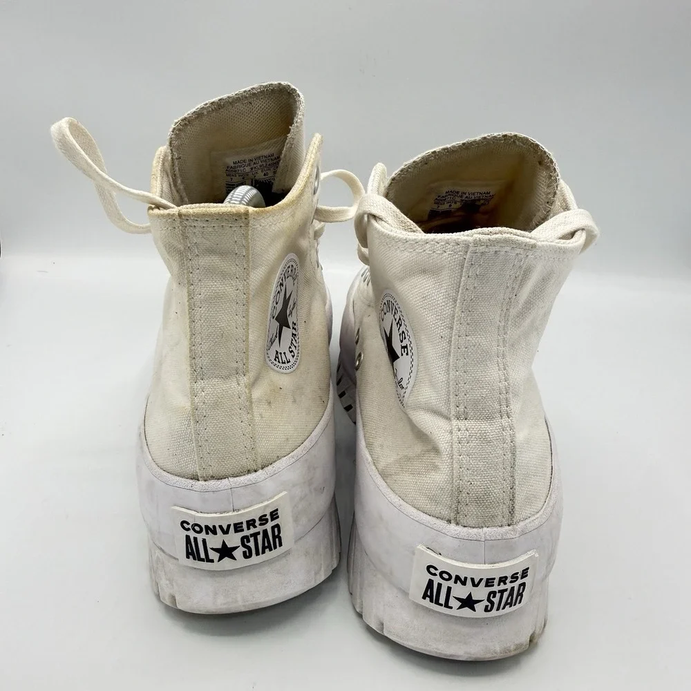 Converse Chuck Taylor All Star Lugged 2.0 High Top White Platform  Womens 9